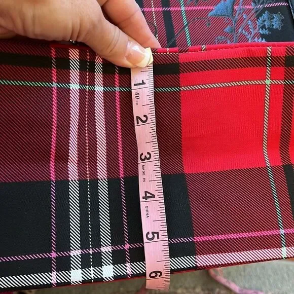 NWT Victorias Secret Red Black Novacheck Large Tote Bag - Picture 13 of 13